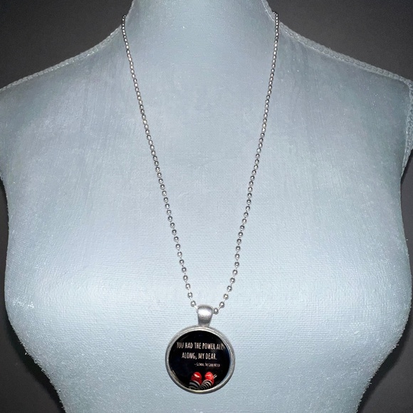Ruby Slippers, Inspirational Necklace - Picture 1 of 5
